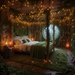 How Lighting and Layering Make an Enchanted Forest Bedroom Truly Magical