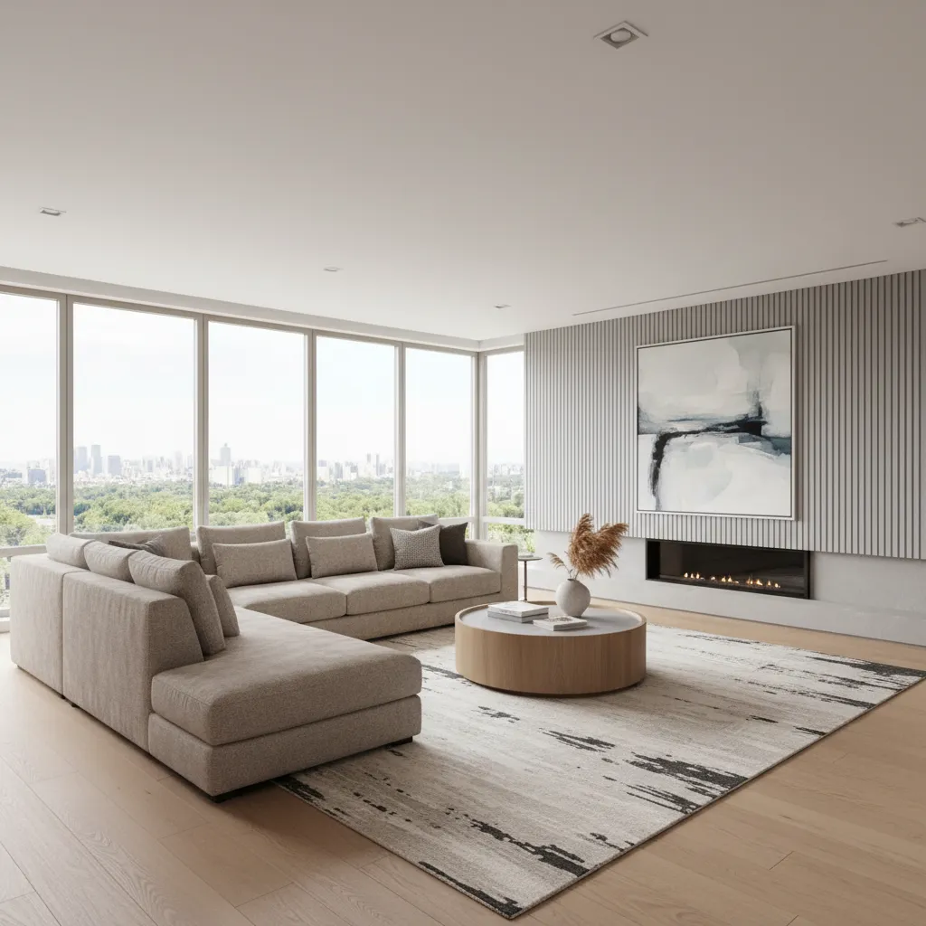 Large Encore sectional sofa arranged in open living room