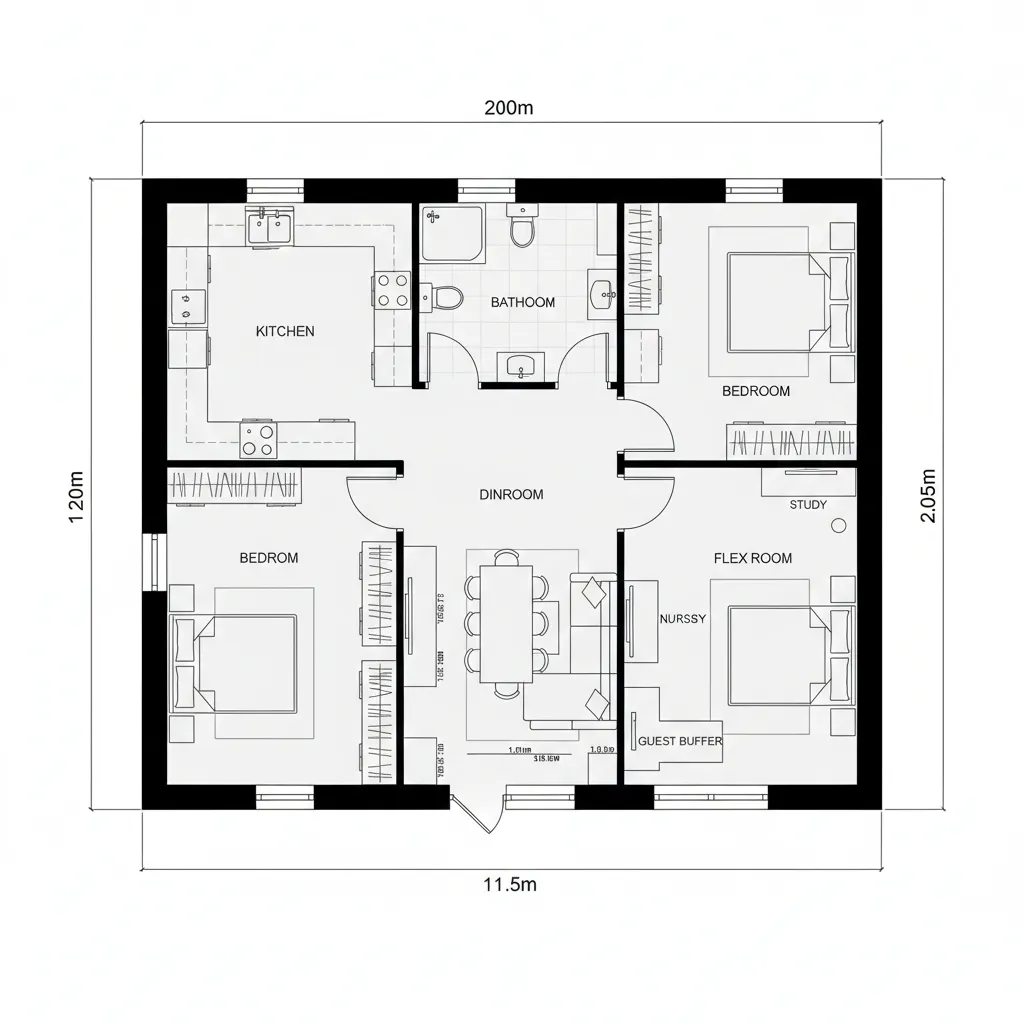 Enfilade Spine with Pocketed Flex