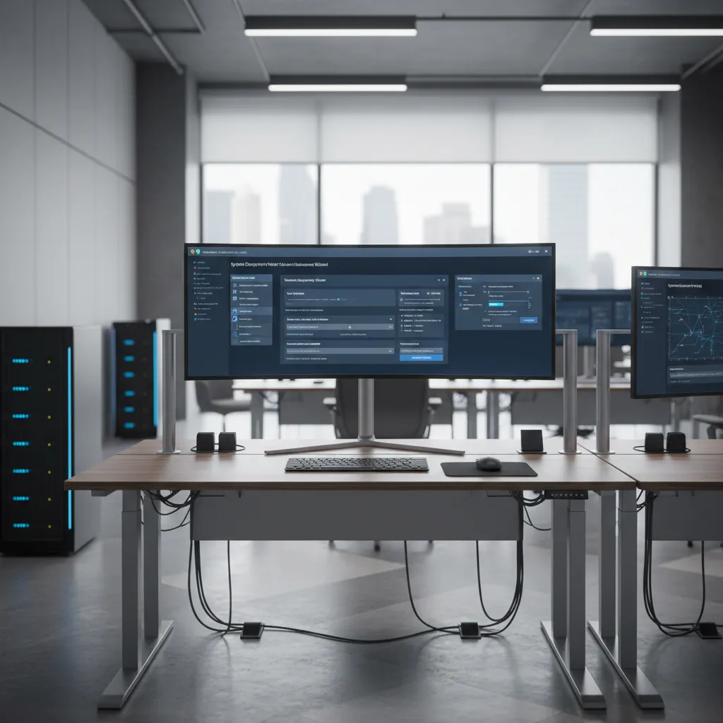 Enterprise software installation and configuration interface on computer screen