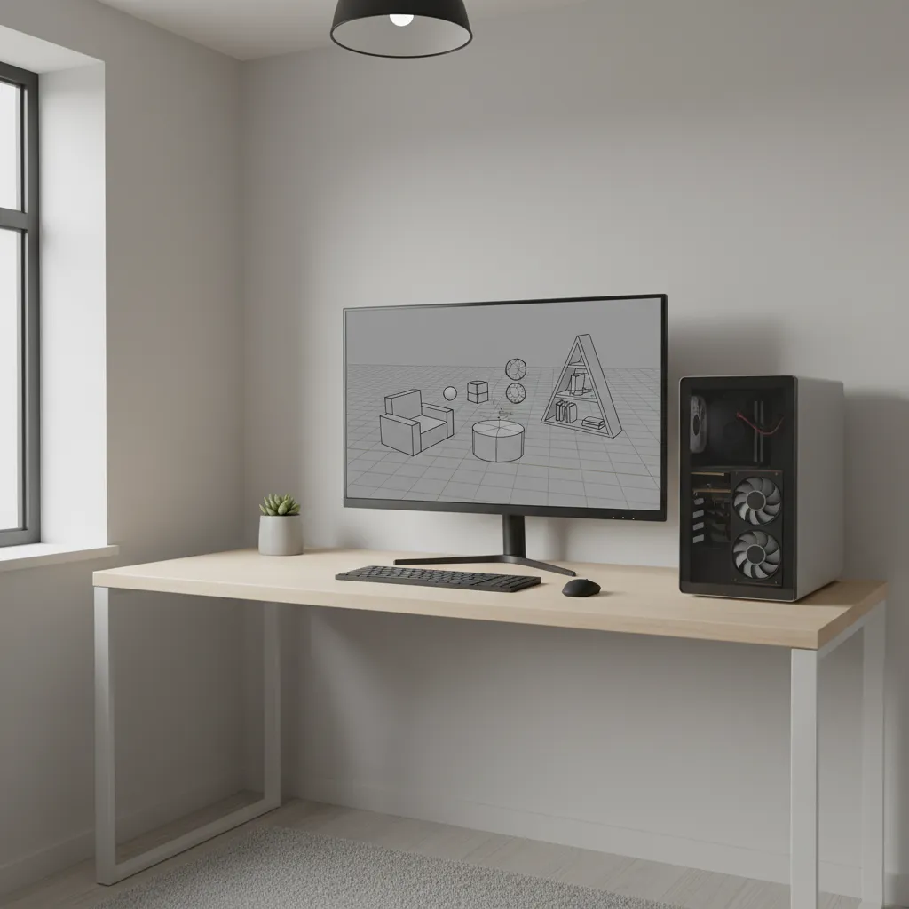 entry level GPU workstation handling simple 3D modeling project