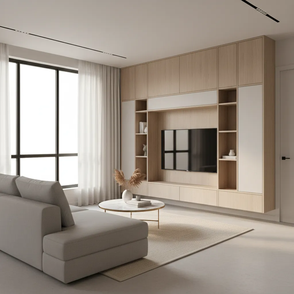 small apartment interior design project suitable for beginner designers