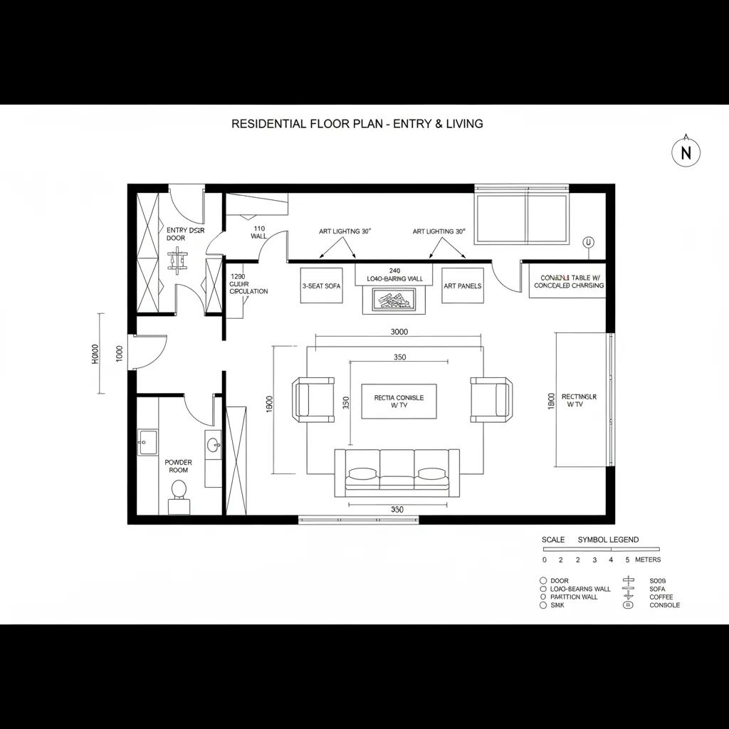 Entry and Living: First Impressions with Patina