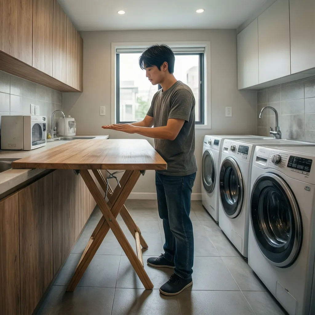 How Table Height Affects Posture While Folding Laundry