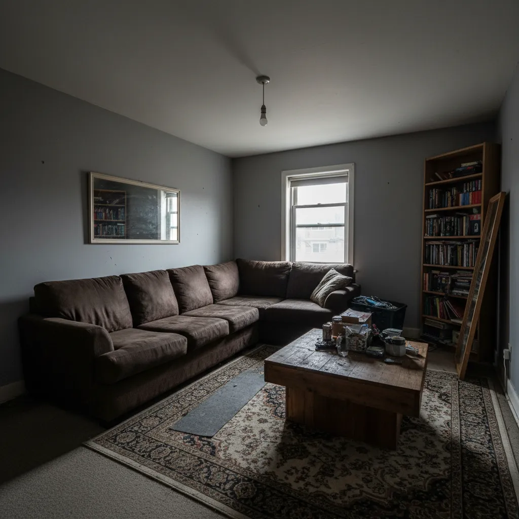 Ejemplo de mala distribución en salón pequeño