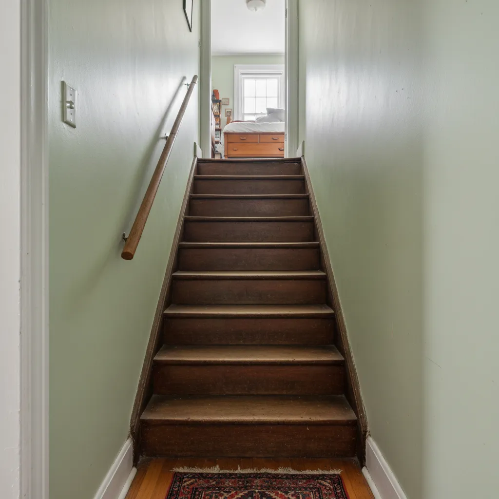 Ejemplo de escalera demasiado empinada dentro de una vivienda