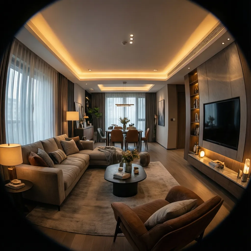 Comparación entre iluminación interior incorrecta y bien planificada