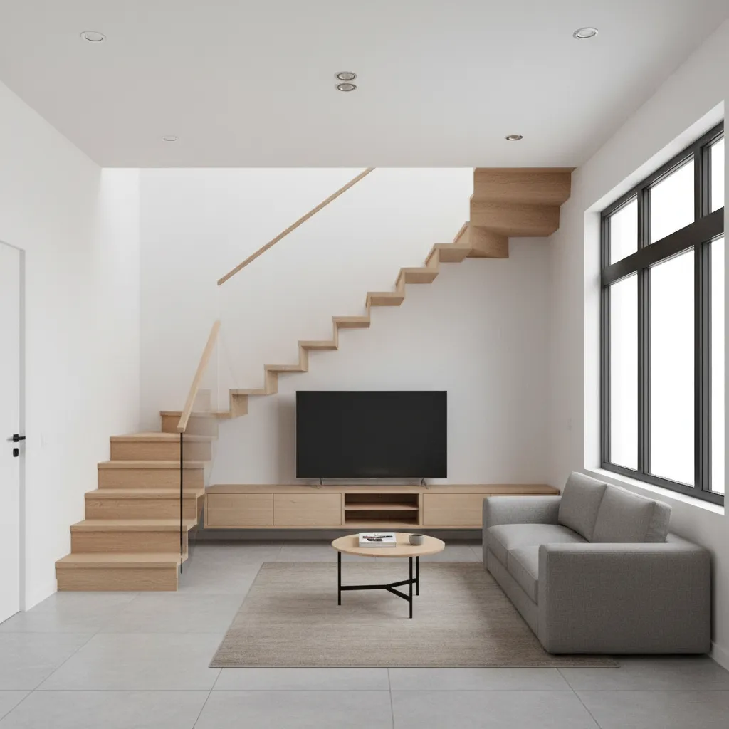 Plantas de casas com escada na sala: ideias e layouts