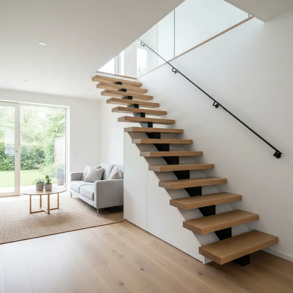 Diseños de escaleras para interiores de casas pequeñas