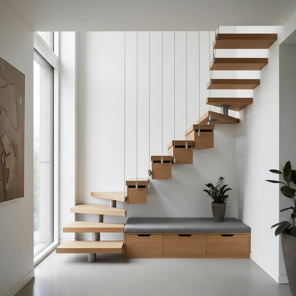 Diseño de escaleras para interiores pequeños
