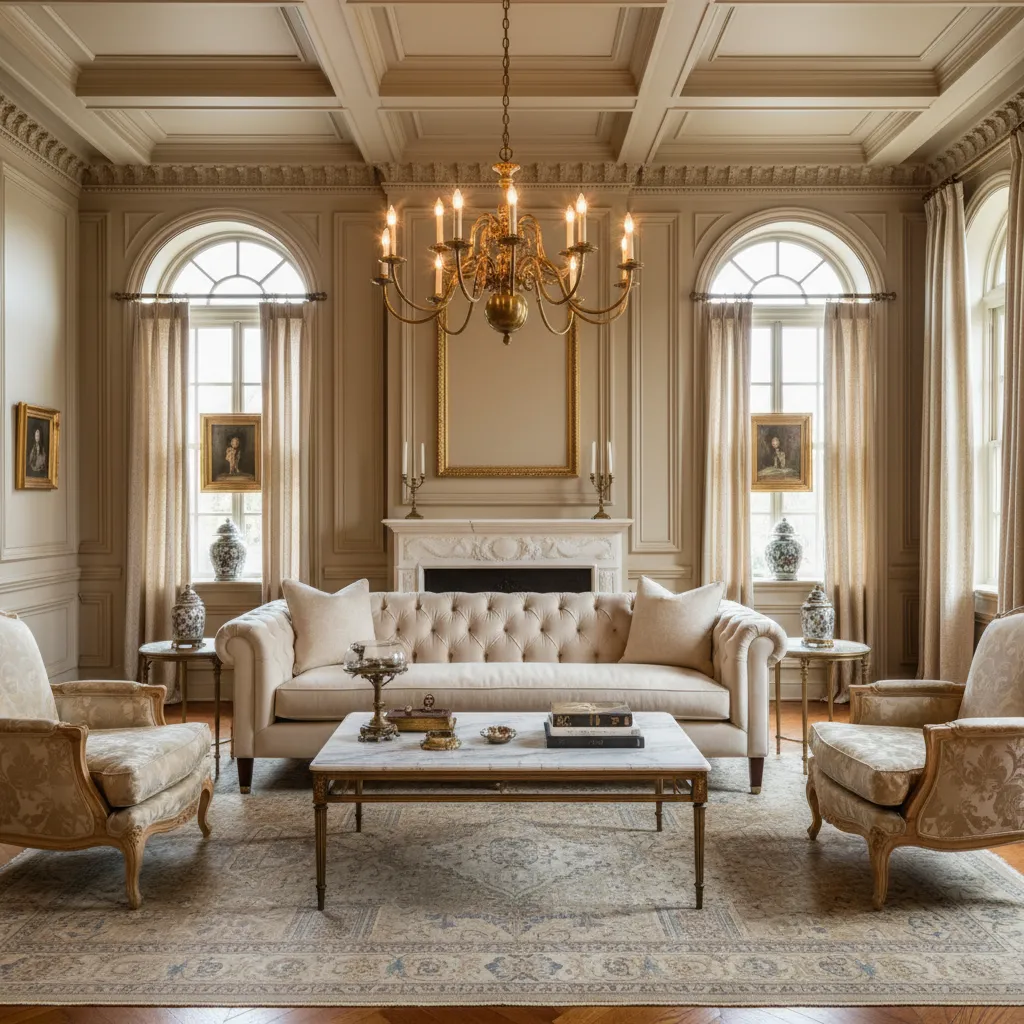 Estilo clásico en diseño de interiores: características