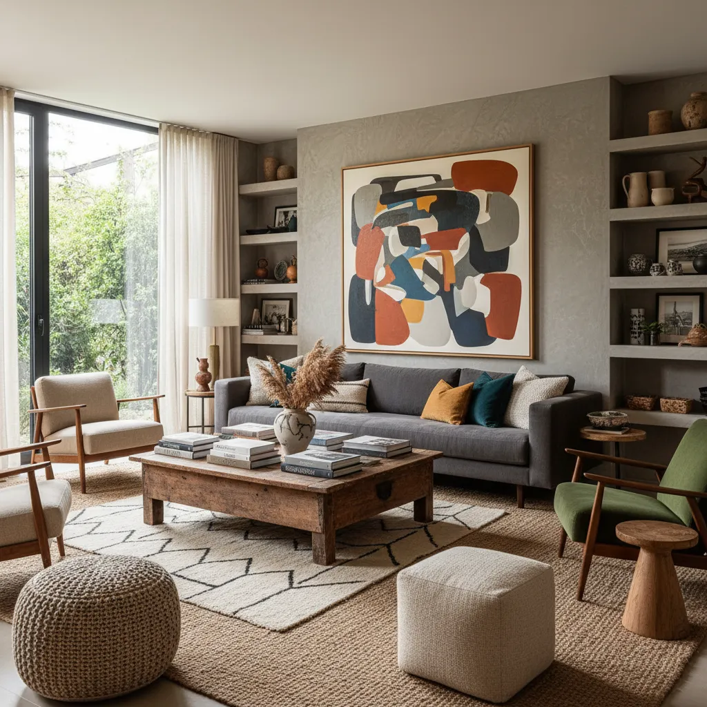 Estilo ecléctico en diseño de interiores: guía práctica
