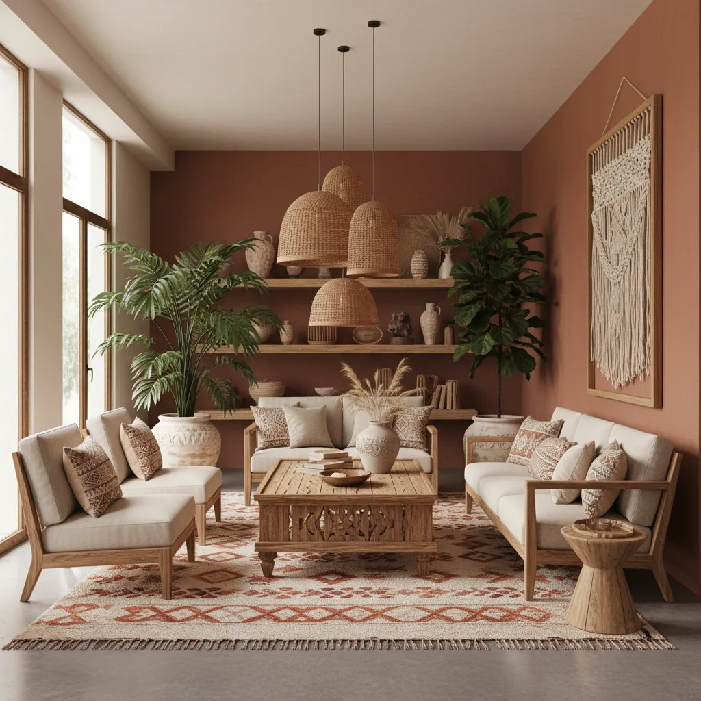 Estilo étnico en diseño de interiores: guía práctica