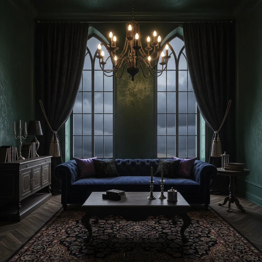 Estilo gótico en diseño de interiores: guía real