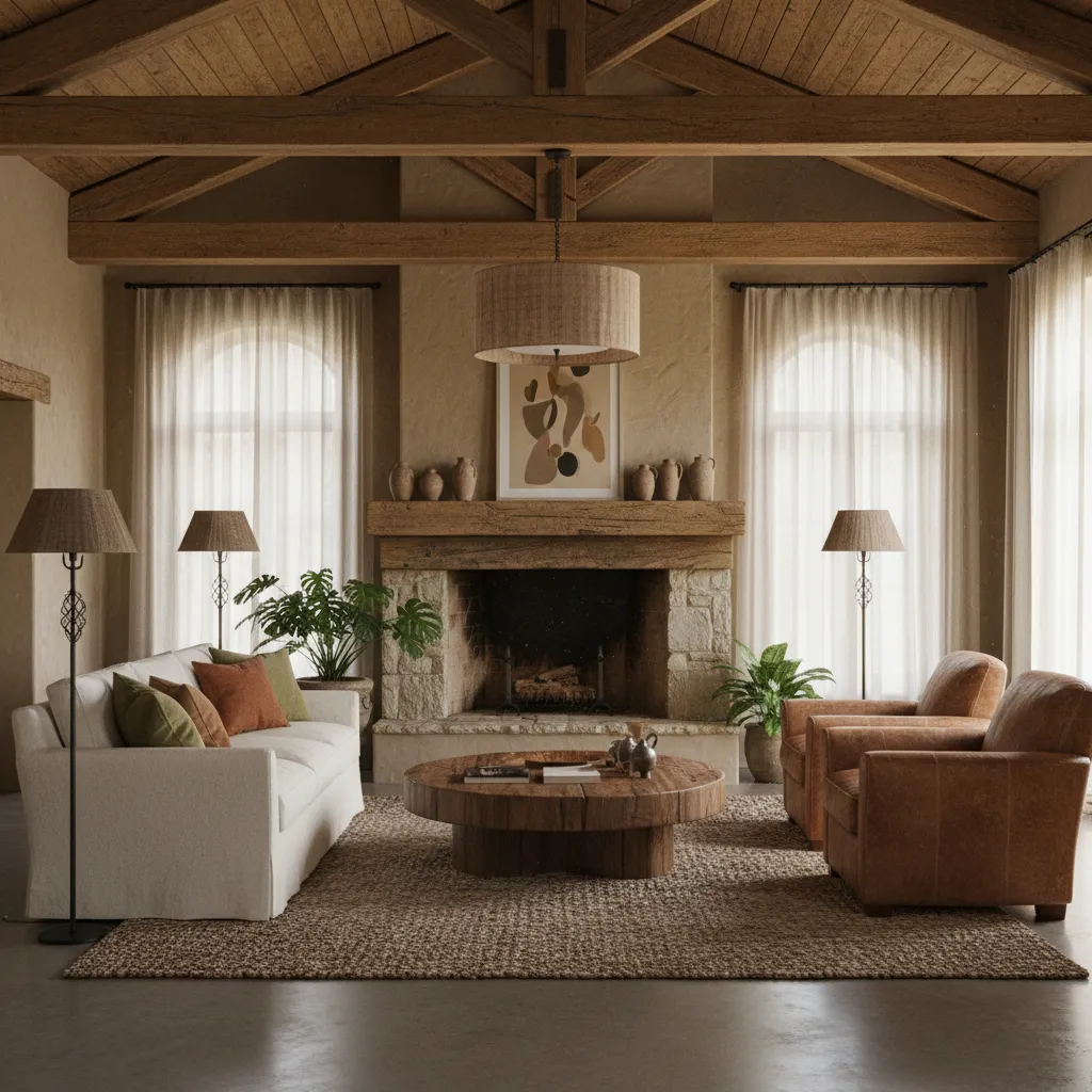 Estilo rústico en diseño de interiores: guía práctica