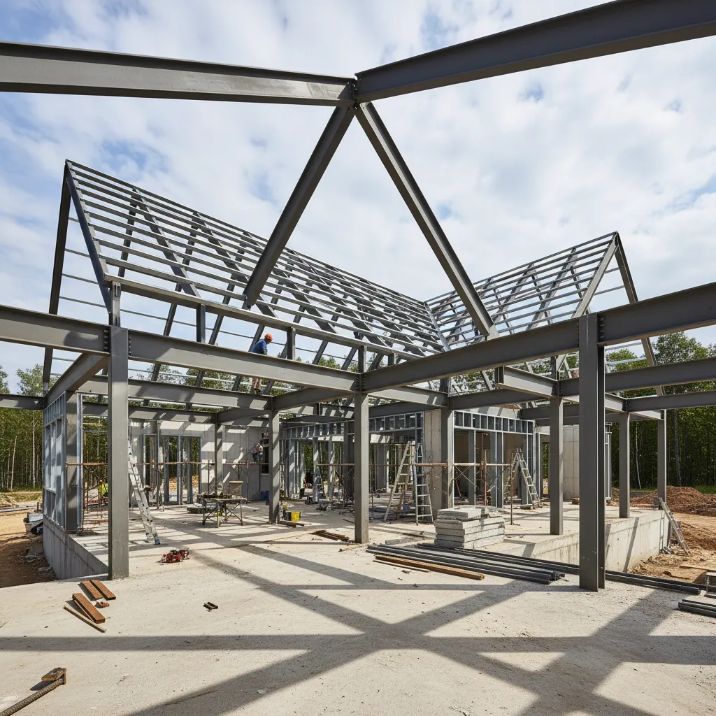 Diseño de estructuras metálicas para techos de casas