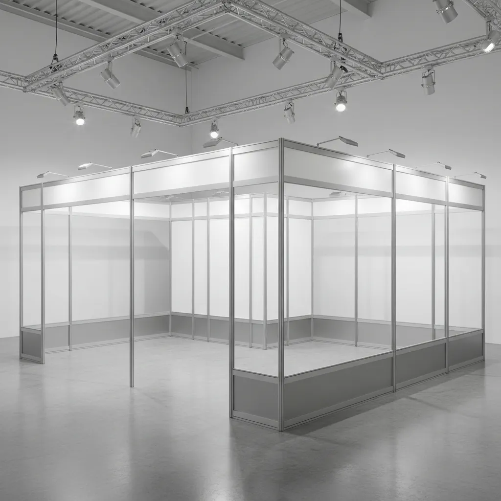 Estructura modular reutilizable para arquitectura efímera interior