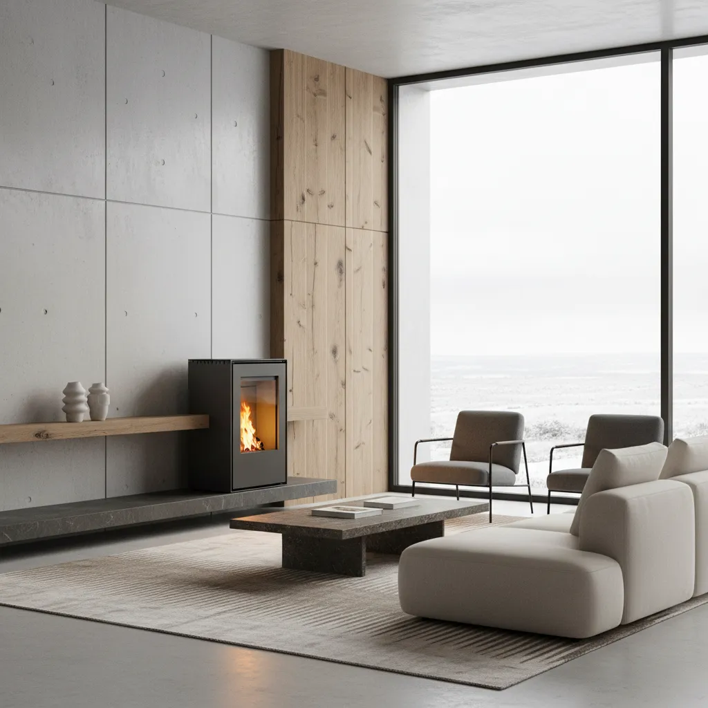 Estufas de diseño para interior de pellets