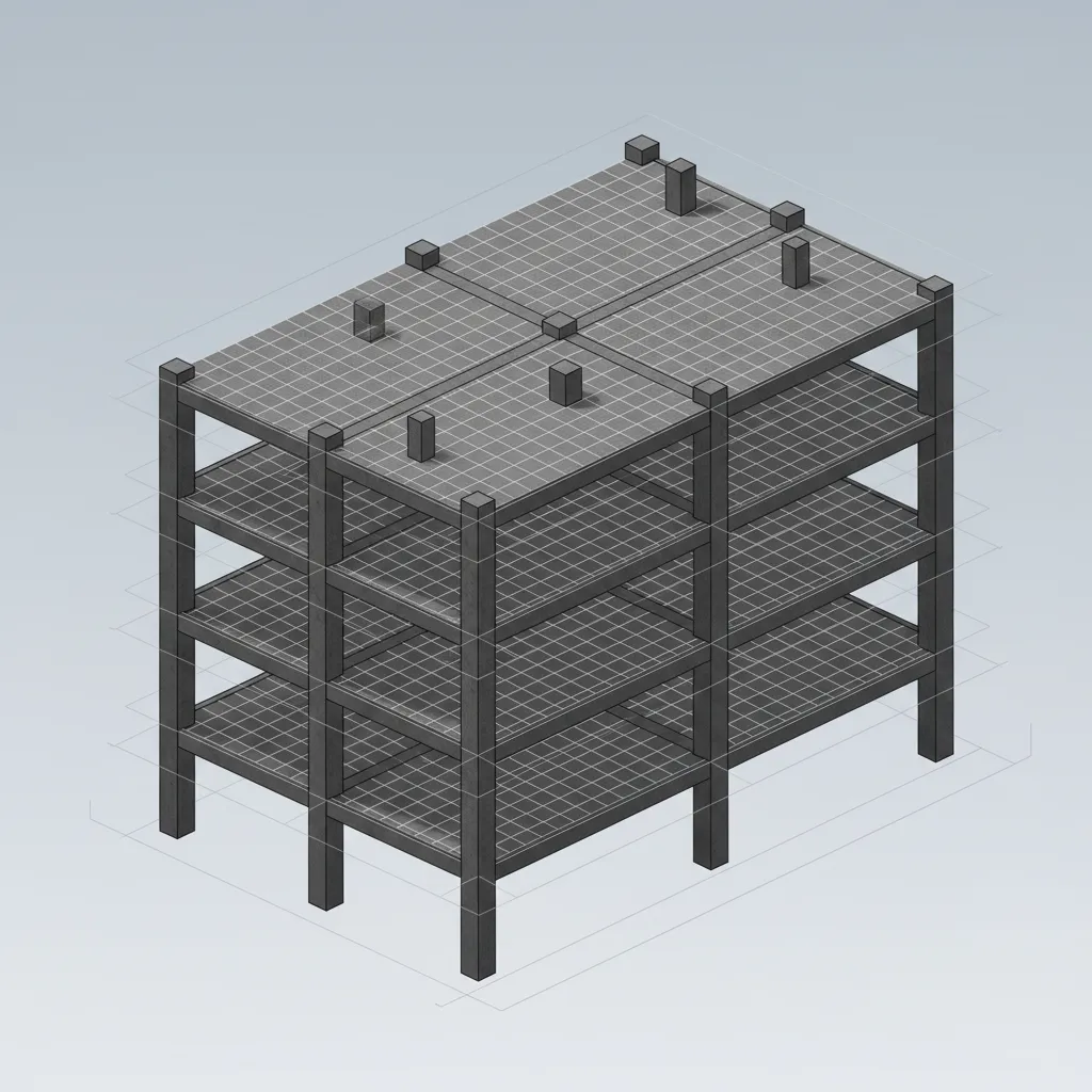 ETABS extruded frame sections showing beams and columns thickness