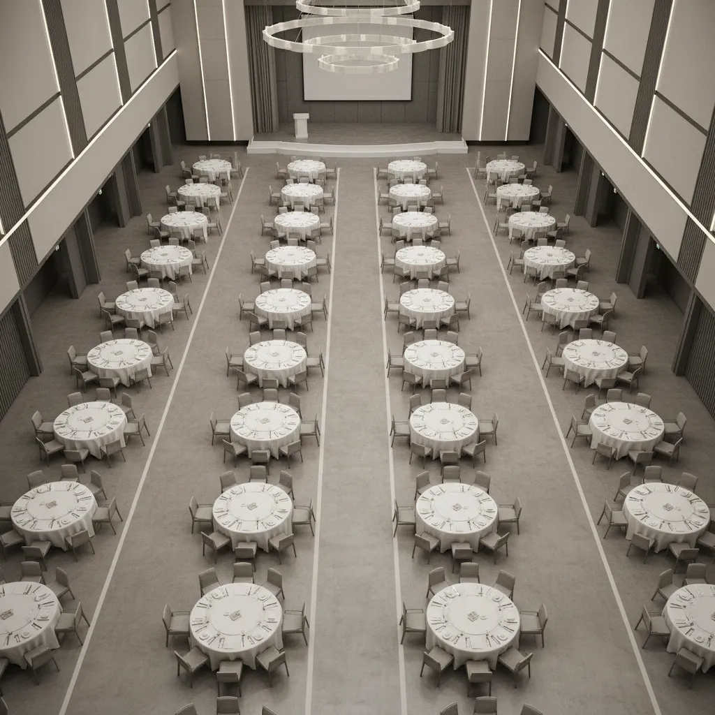 Typical Banquet Hall Dimension Standards