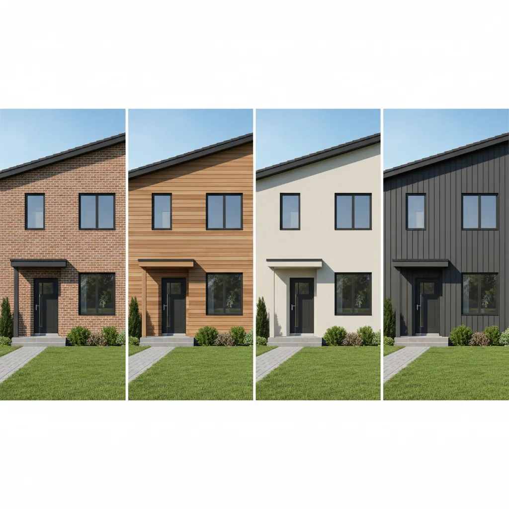 comparison of exterior siding materials generated by AI home design tool