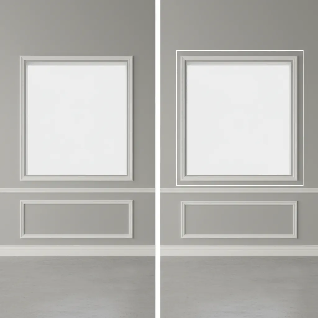 comparison of properly proportioned extrusion vs distorted scaled extrusion