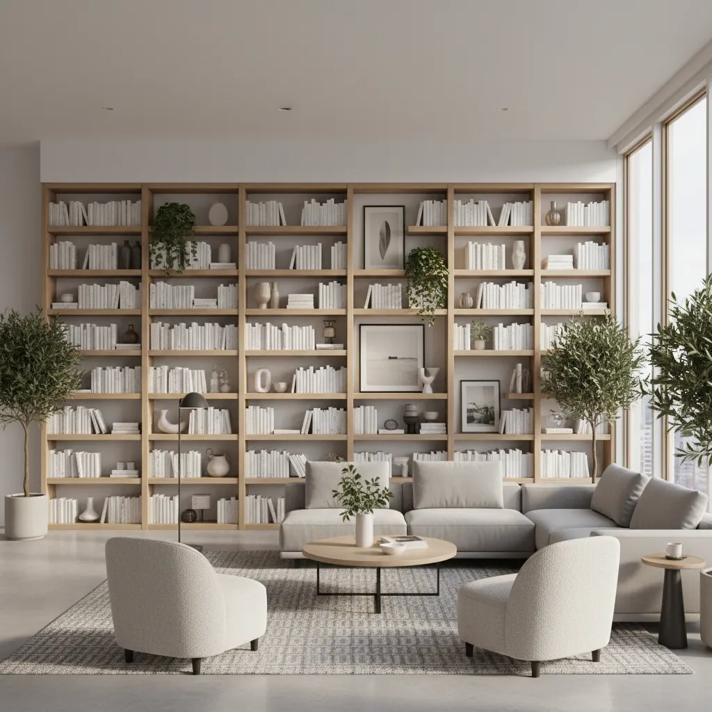 How Interior Designers Use Fake Bookshelves in Home Staging and Retail Displays