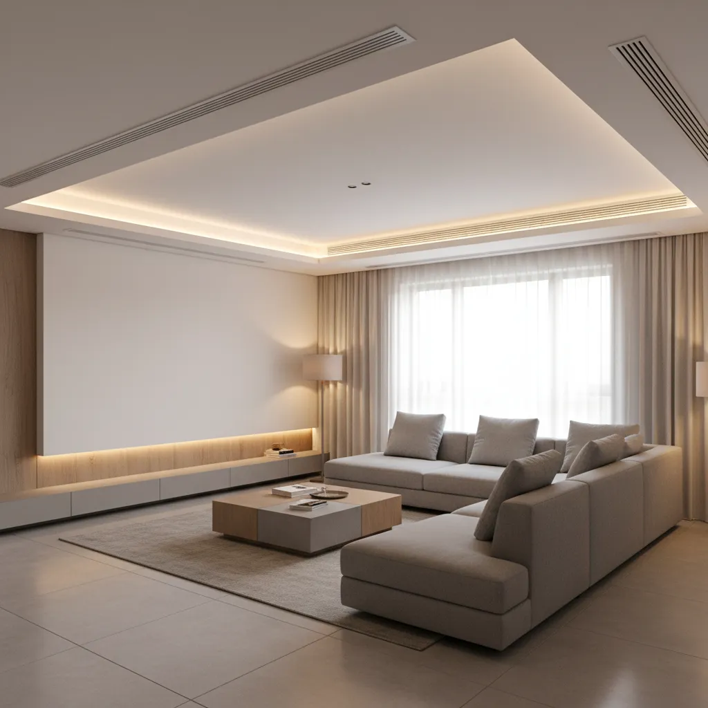 False Ceiling Design for Small Living Room That Maximizes Space and Style