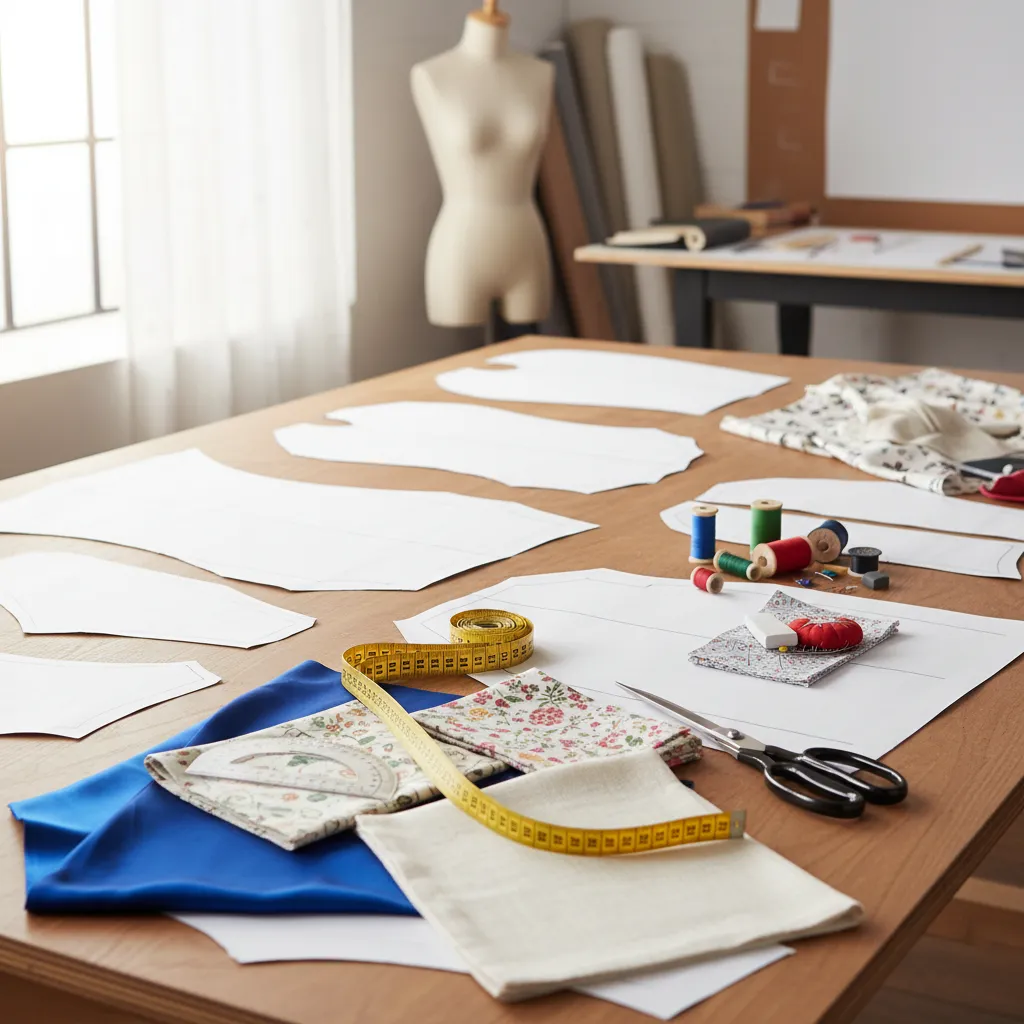 Creación de patrones de costura sobre tela