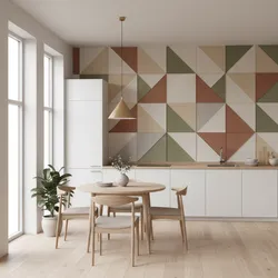 Small kitchen ideas using felt tiles for quilt design walls