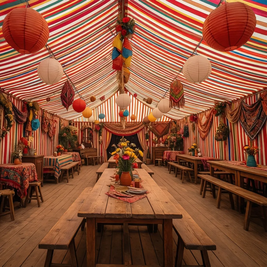Cómo decorar interior de casetas en la Feria de Abril