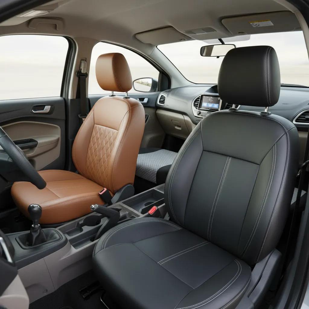 Best Seat Cover Materials for Figo Aspire: Leather vs Fabric vs PU