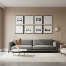 Fix Crooked or Uneven Picture Frames in an 8 Frame Wall Layout