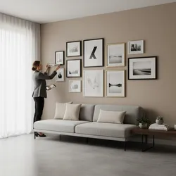 How to Fix Crooked or Uneven Photo Frames on the Wall