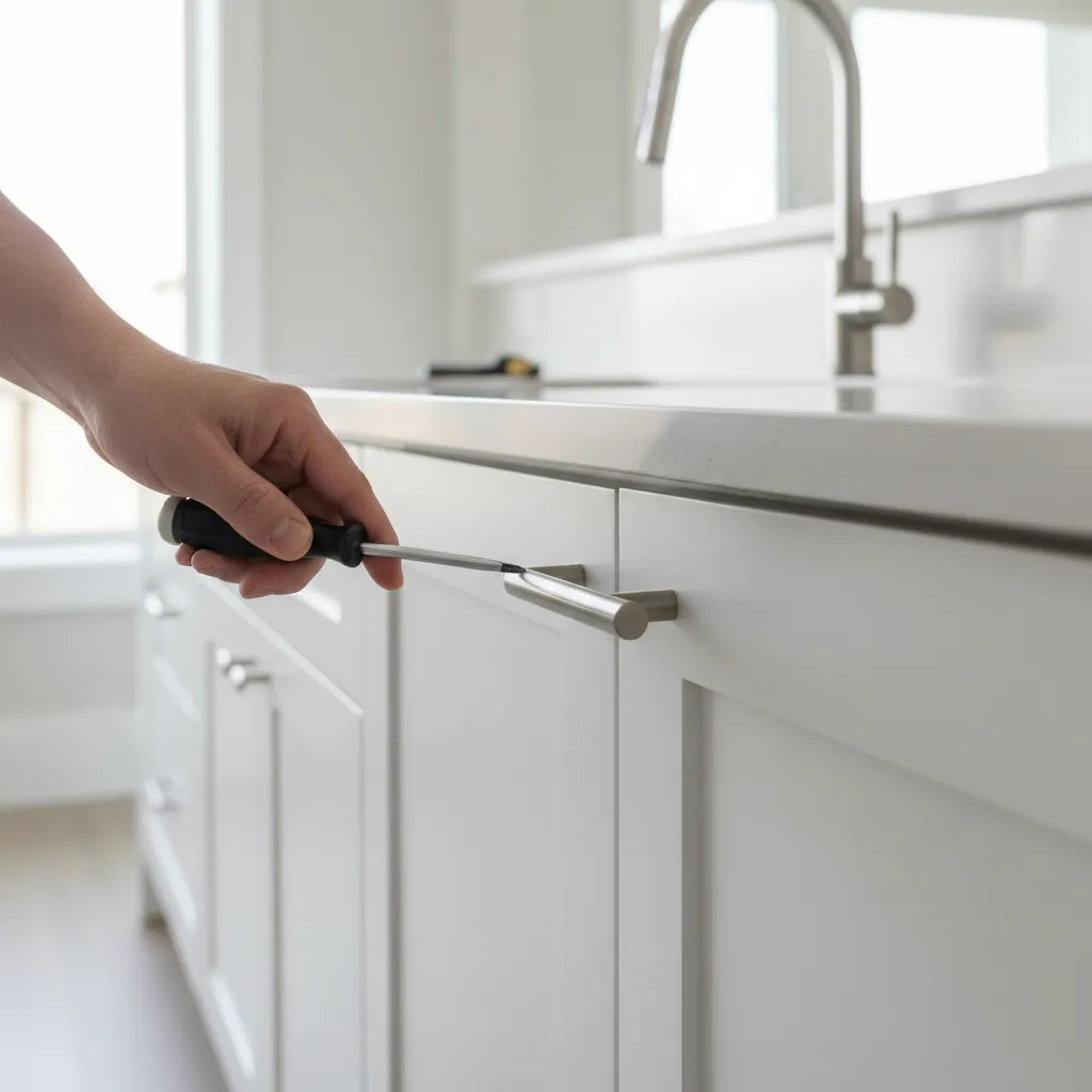 How to Fix Loose or Misaligned Kitchen Cabinet Handles
