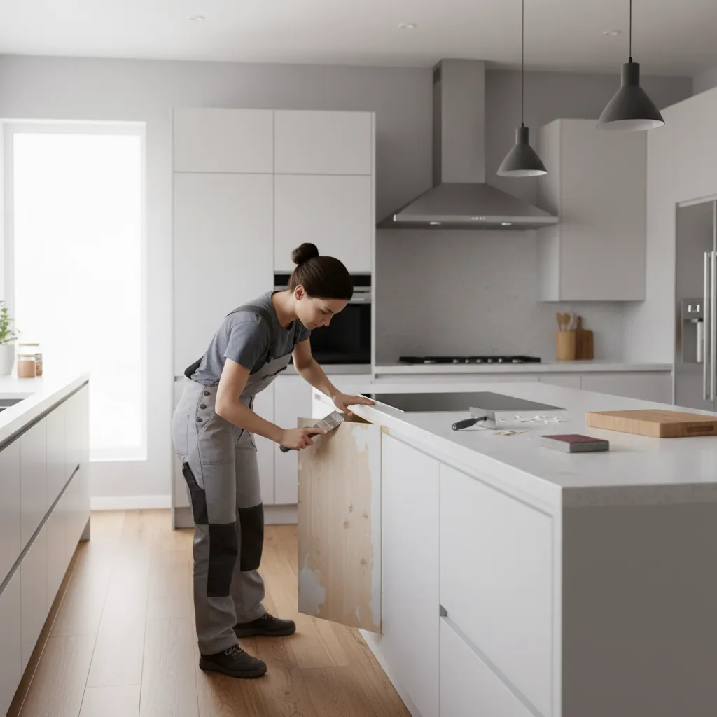 How to Fix Peeling or Chipping Paint on Kitchen Cabinets