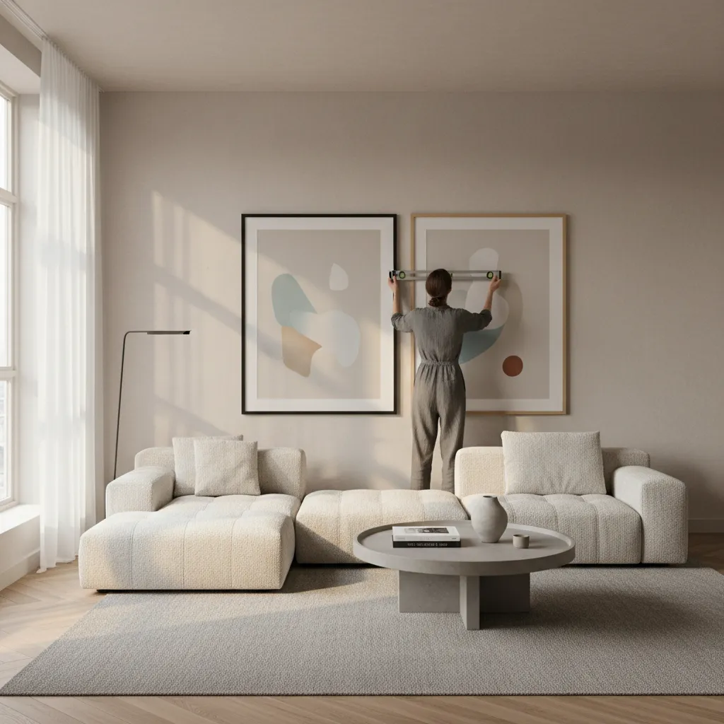 Fixing Common Problems When Hanging Two Large Pictures