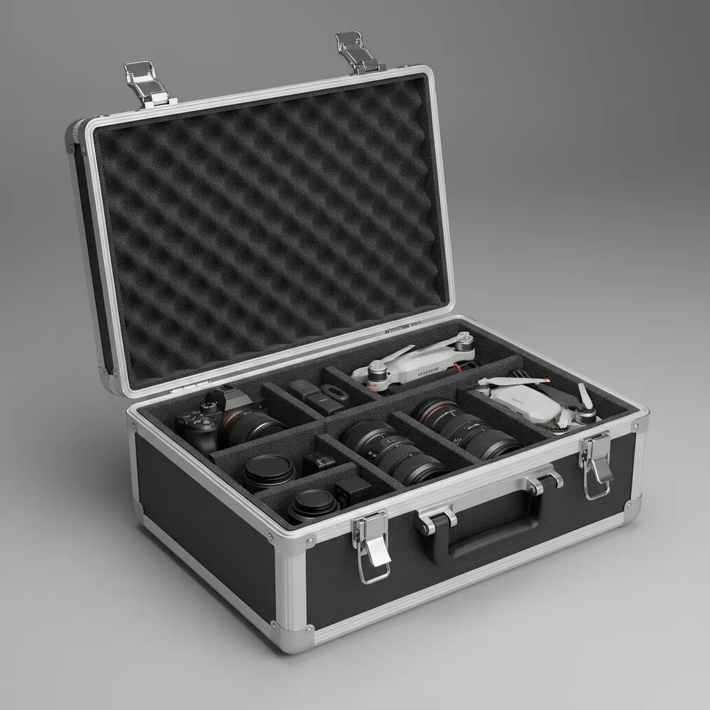 Diseño de espuma interior para proteger equipo electrónico