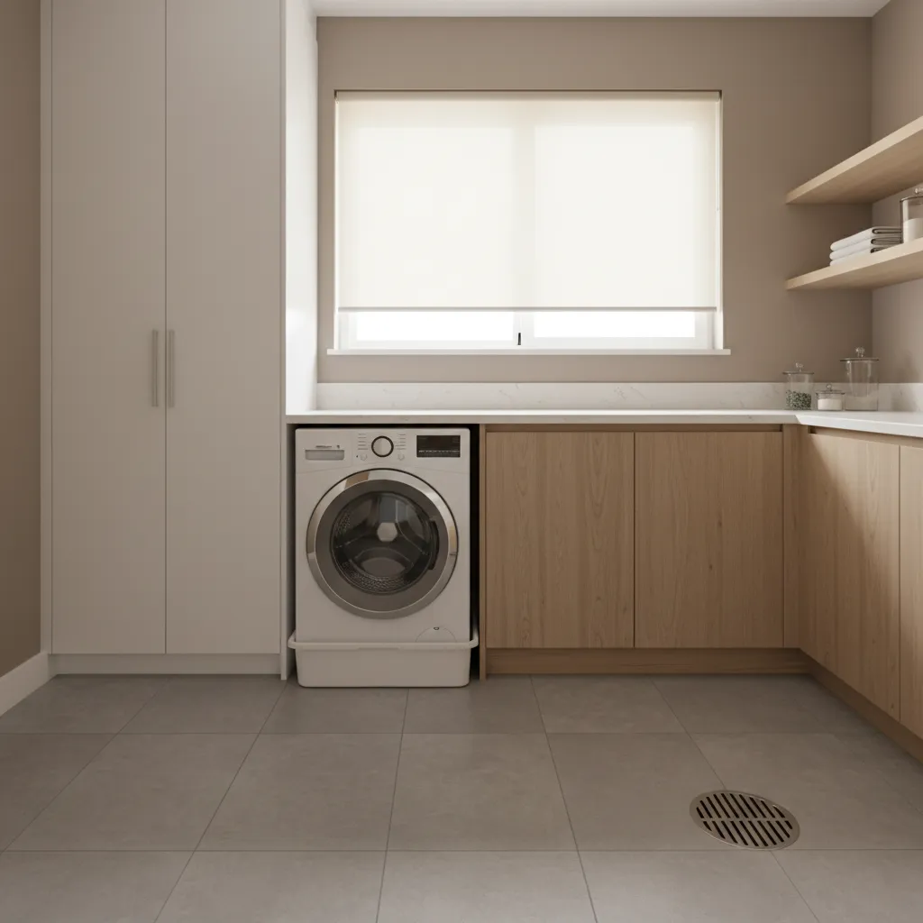 Floor Drain vs Drain Pan Systems for Second-Floor Laundry Rooms