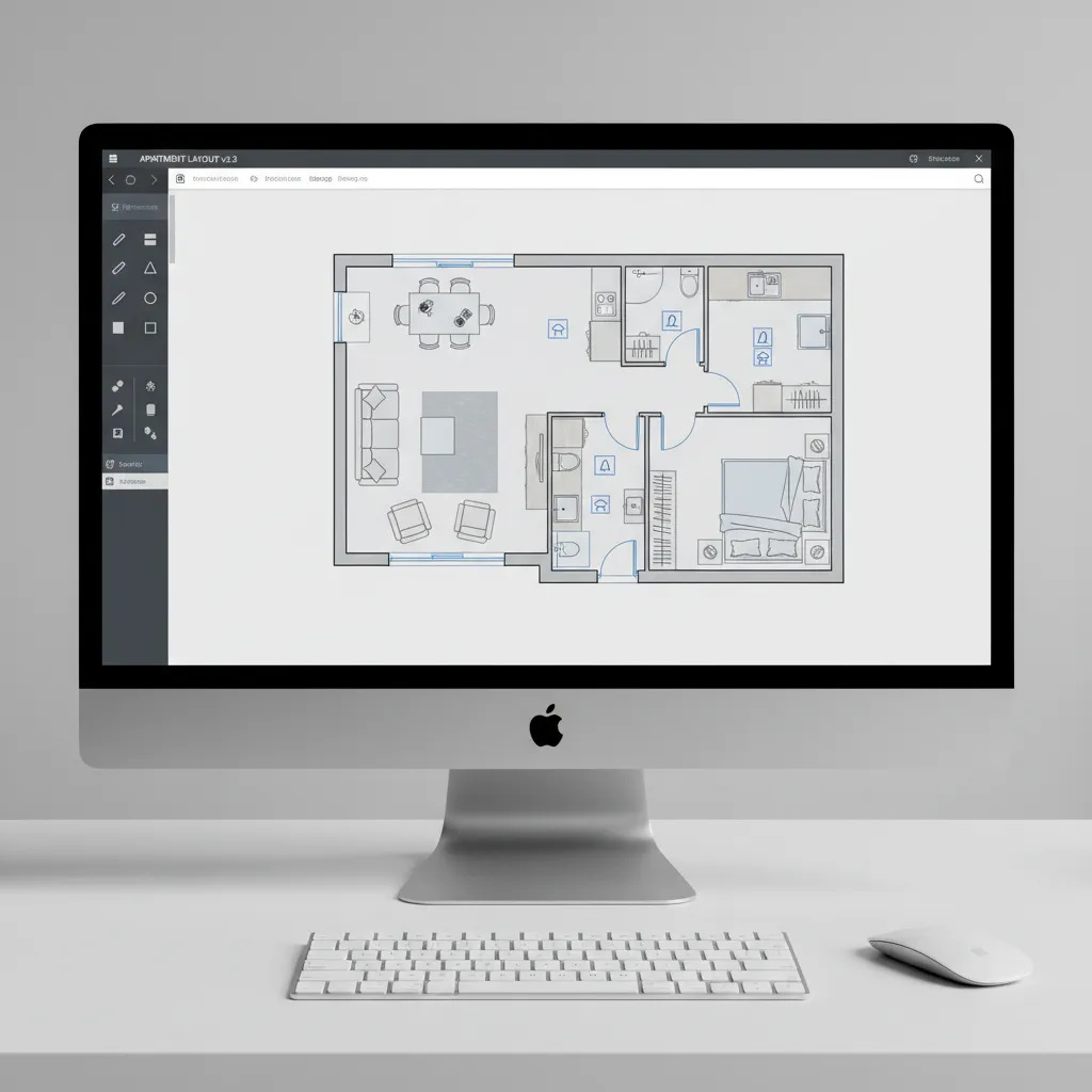digital floor plan layout created with home design planning software
