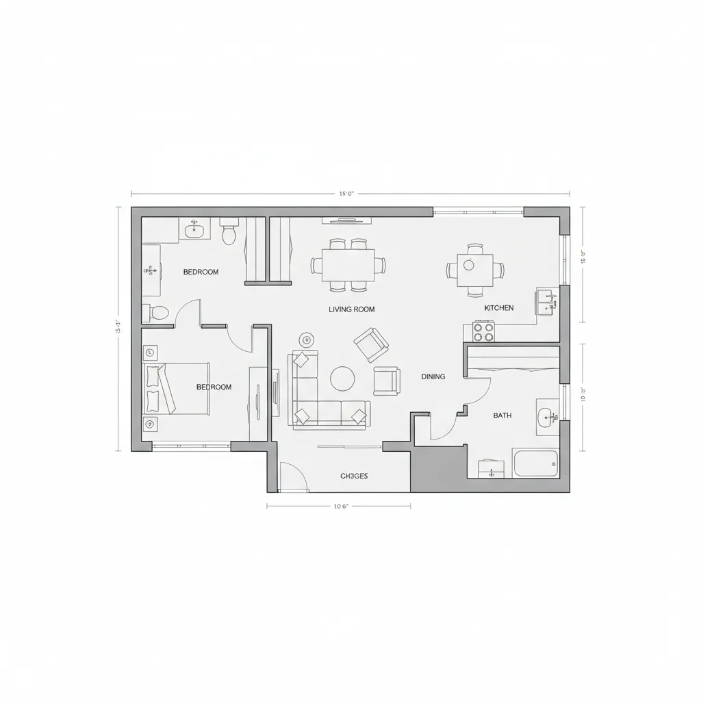 high quality floor plan export suitable for renovation planning and presentation