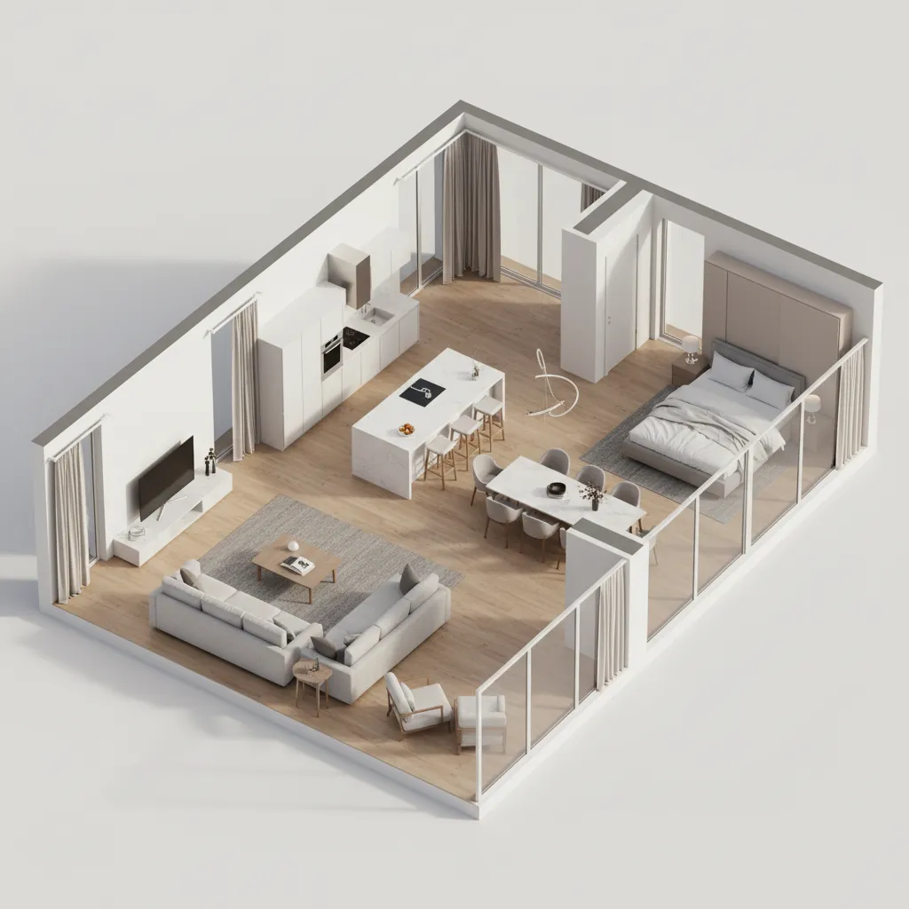 Floor plan remodel and home design 3D