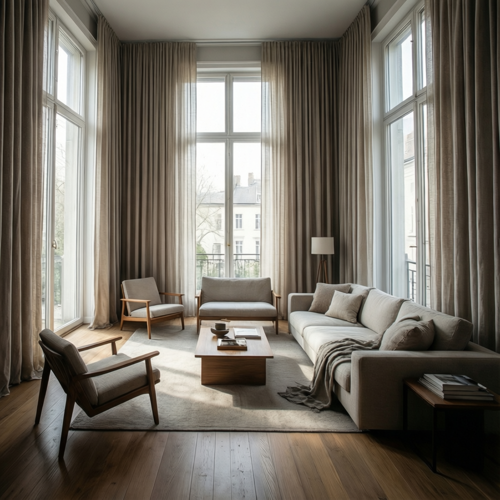 Interior Design Ideas for Living Room Curtains