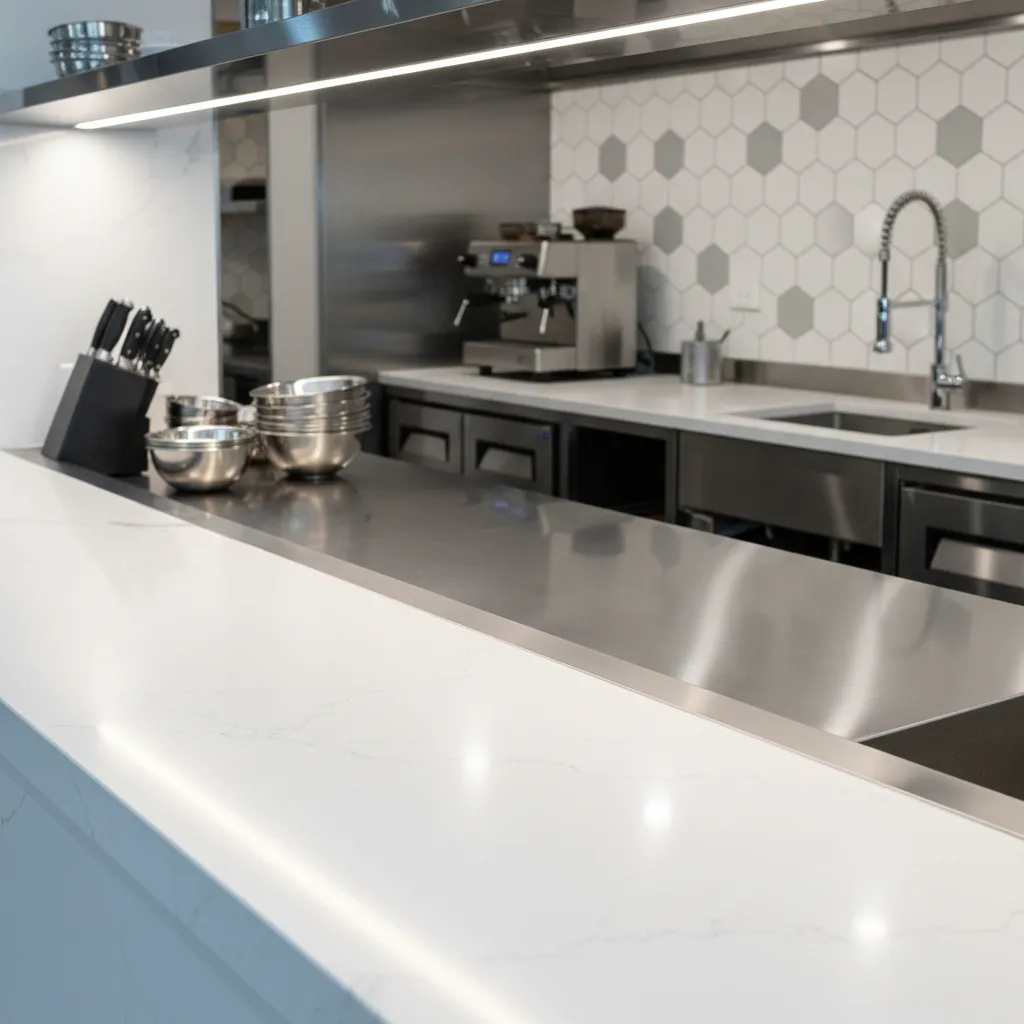 Food Court Kitchen Counter Table Design: Fix Slow Lines