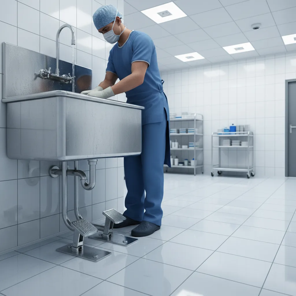 Manual and Foot-Controlled Scrub Sink Systems