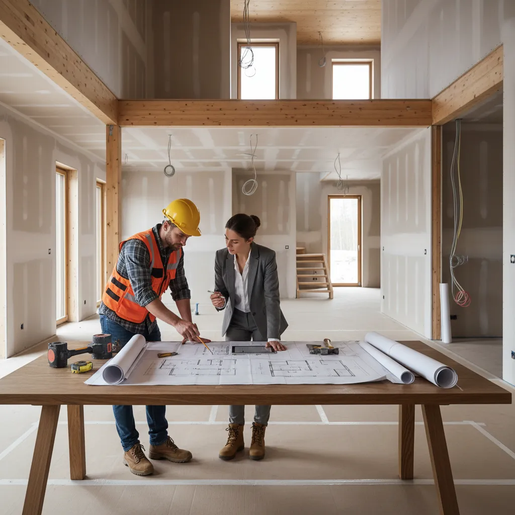 Renovation layout planning for a distressed property with floor plan and construction discussion