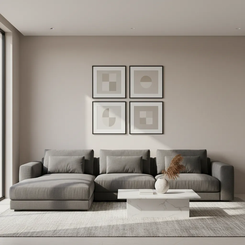 Perfect Spacing for Four Picture Frames on Different Wall Sizes