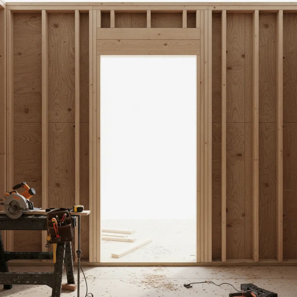 How to Frame a Rough Opening for a 36-Inch Exterior Door Step by Step