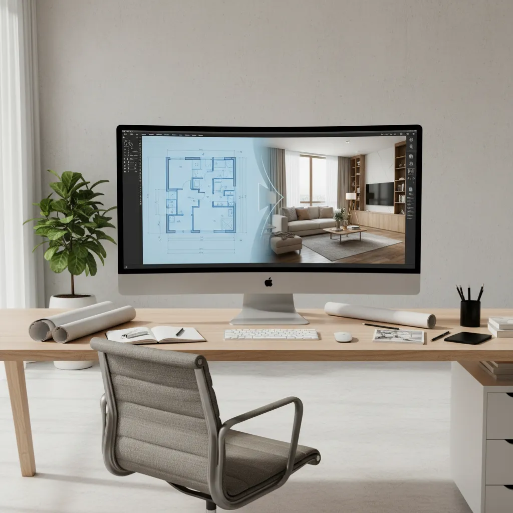 Create a Free 3D Rendering from a Floor Plan