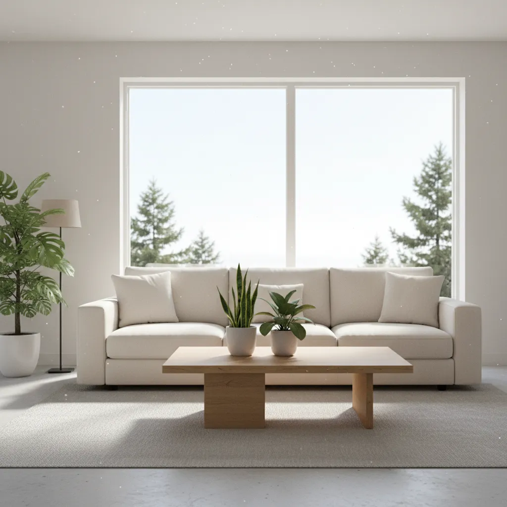 Realistic 3D preview of a modern living room created using interior design software